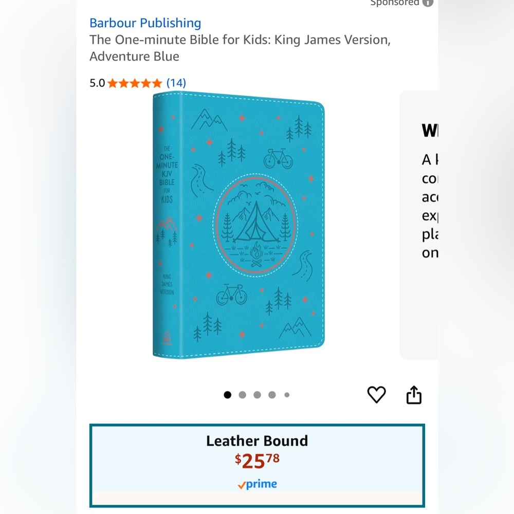 The One-Minute KJV Bible for Kids [Adventure Blue] -- Compiled by Barbour Staff